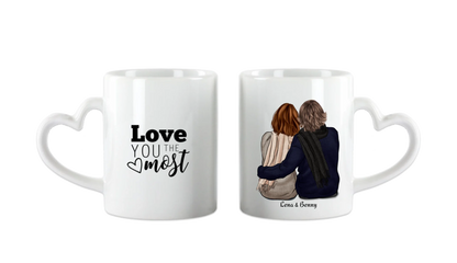 Personalisierte Tasse Jahrestag - Valentinstag - Hochzeitstag Geschenk - Paartasse Geschenk