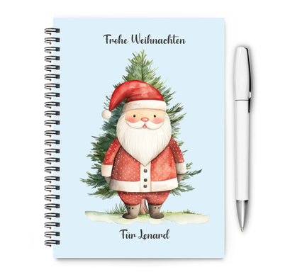 Collegeblock / Notizheft Kinder Weihnachtsgeschenk personalisiert, Hausaufgabenheft Waldtiere copy Collegeblock liniert default