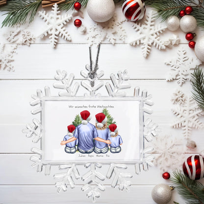 Hintergrund mit Mockup Schneeflocke