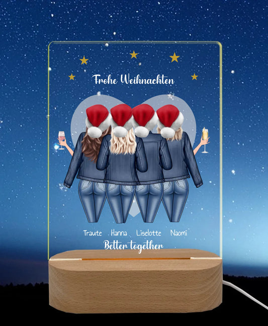 Licht an Nachthimmel