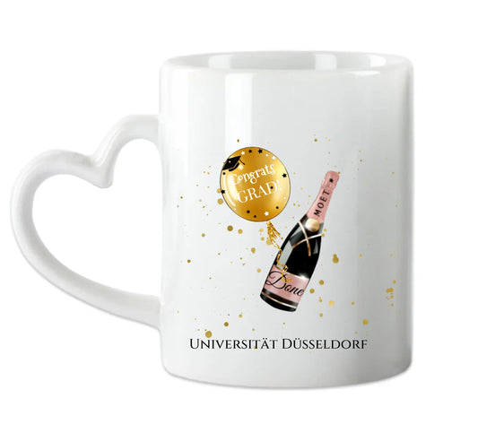 Geschenk Schulabschluß Personalisierte Tasse, Abschlußgeschenk Bachelor, Master, Doktor, Abitur, Abi