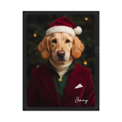 Hund Portrait - Hundeposter Weihnachtsgeschenk personalisiert - Geburtstagsgeschenk