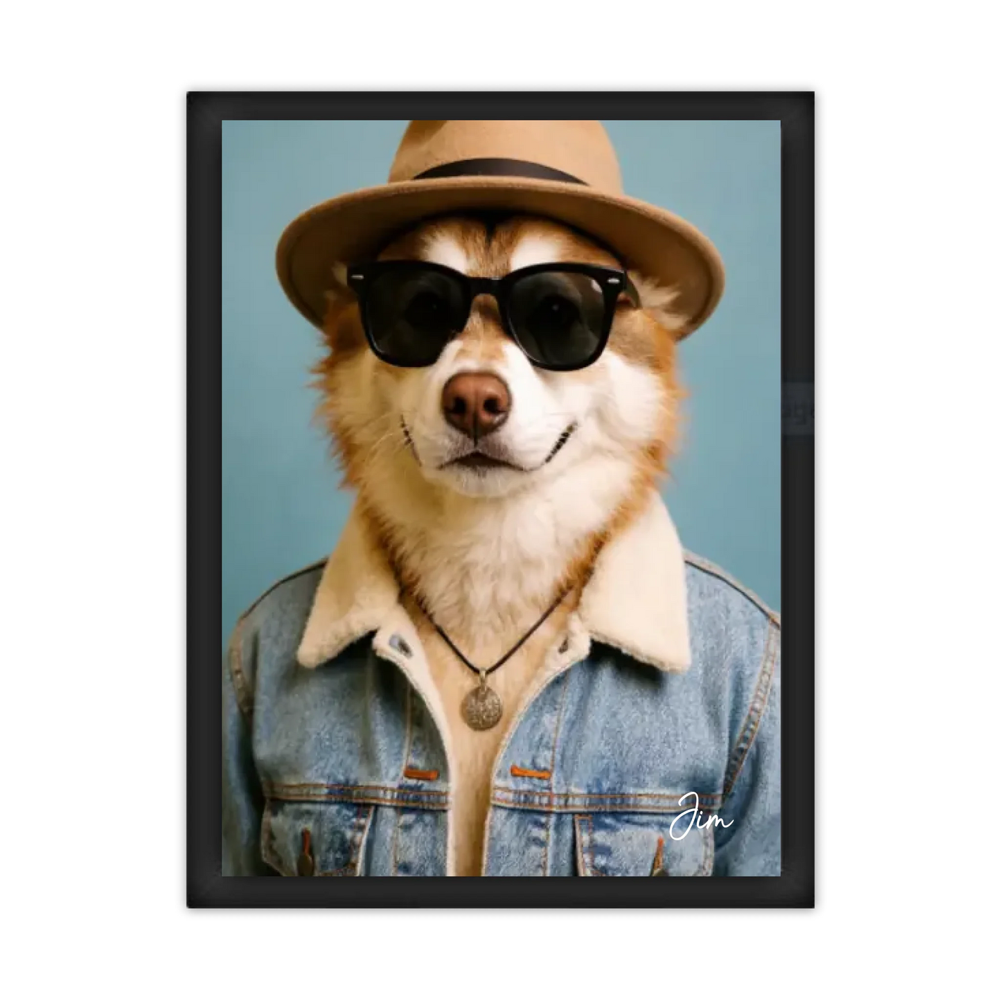 Hund Portrait - Hundeposter personalisiert - Weihnachtsgeschenk & Geburtstagsgeschenk