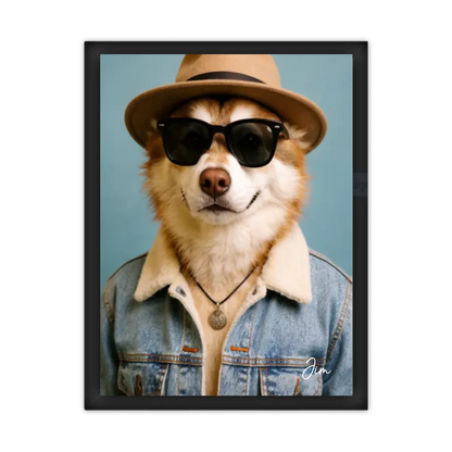 Hund Portrait - Hundeposter personalisiert - Weihnachtsgeschenk & Geburtstagsgeschenk