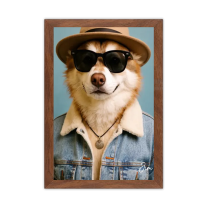 Hund Portrait - Hundeposter personalisiert - Weihnachtsgeschenk & Geburtstagsgeschenk