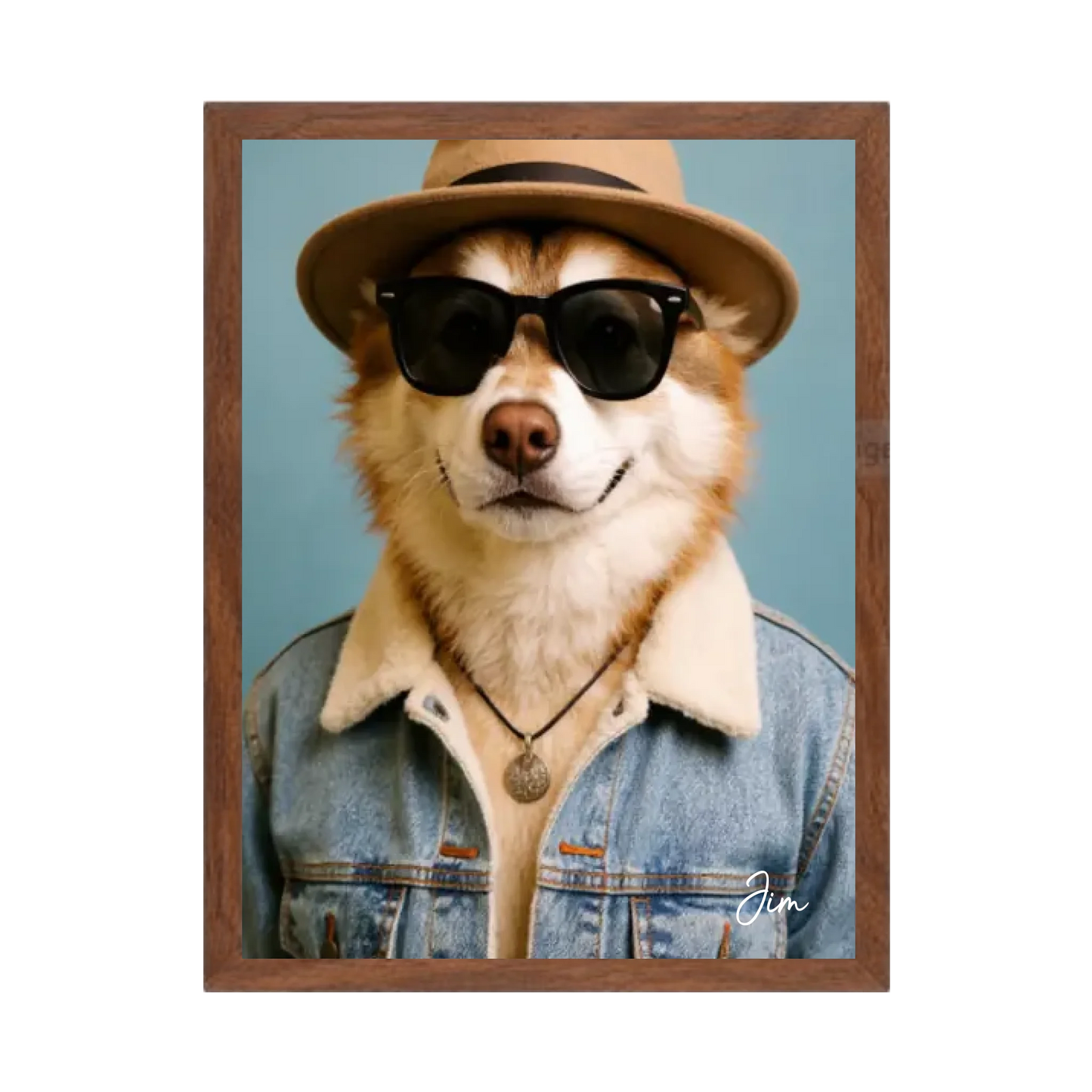 Hund Portrait - Hundeposter personalisiert - Weihnachtsgeschenk & Geburtstagsgeschenk