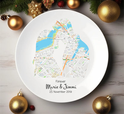 Personalisiertes Geschenk Hochzeitsteller Motiv Liebespaar, Hochzeitsgeschenk, Geburtstagsgeschenk, als perfektes Geschenk zur Hochzeit
