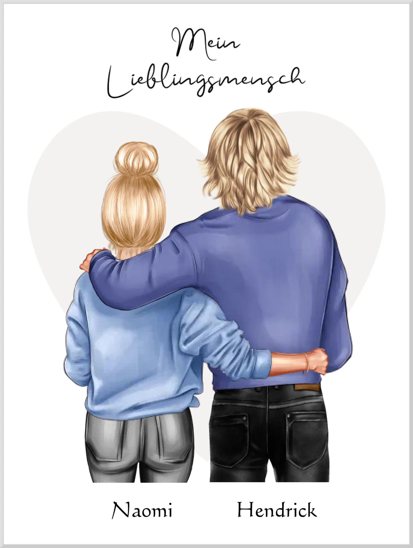 Personalisiertes Geschenk Freundin, Geschenk Freund, Geburtstagsgeschenk, Weihnachtsgeschenk Leinwanddruck Leinwandbild