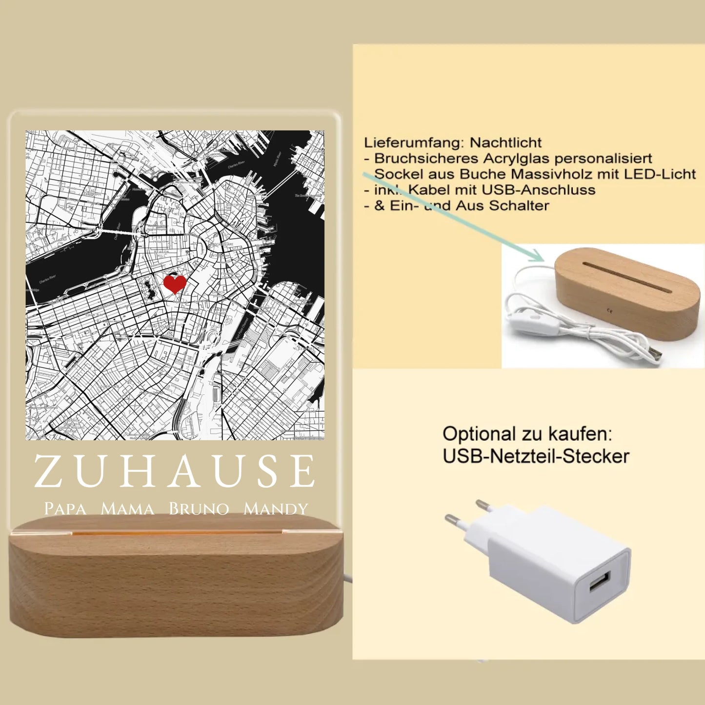 Produktinfo rechteckiges 3