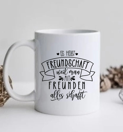 Personalisierte Tasse für 4 beste Freundinnen – Geschenk zum Geburtstag – Freundschaftsgeschenk