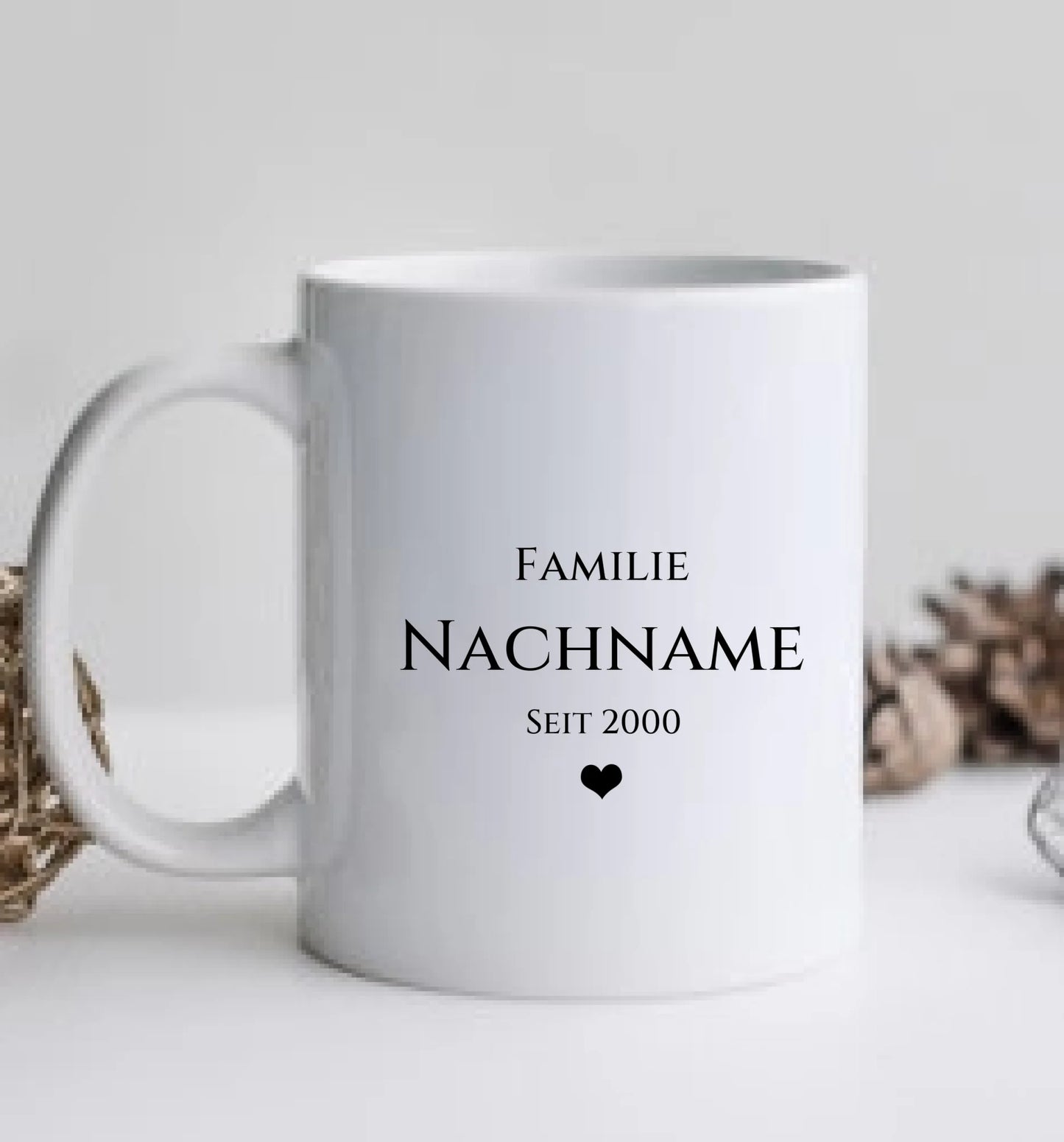Weihnachtsgeschenk Scrabble Tasse personalisiert – Geschenkidee im Kreuzworträtsel-Design mit Namen