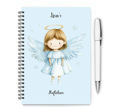 Personalisierter Collegeblock - Schutzengel - Notizheft - Hausaufgabenheft Collegeblock liniert default