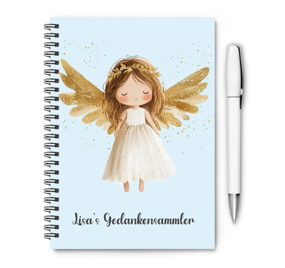 Personalisierter Collegeblock - Schutzengel - Notizheft - Hausaufgabenheft copy Collogeblock kariert lieferbar ab 18.10.2025