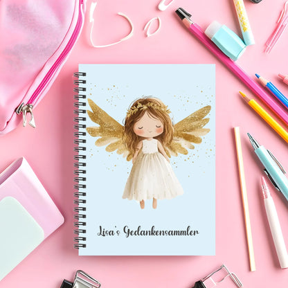 Personalisierter Collegeblock - Schutzengel - Notizheft - Hausaufgabenheft copy