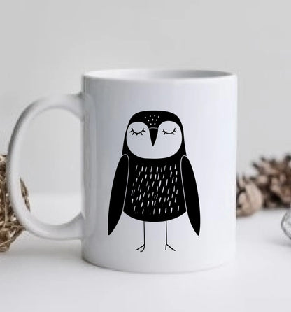 Personalisierte Eulentasse mit Name - in der Ruhe liegt die Kraft