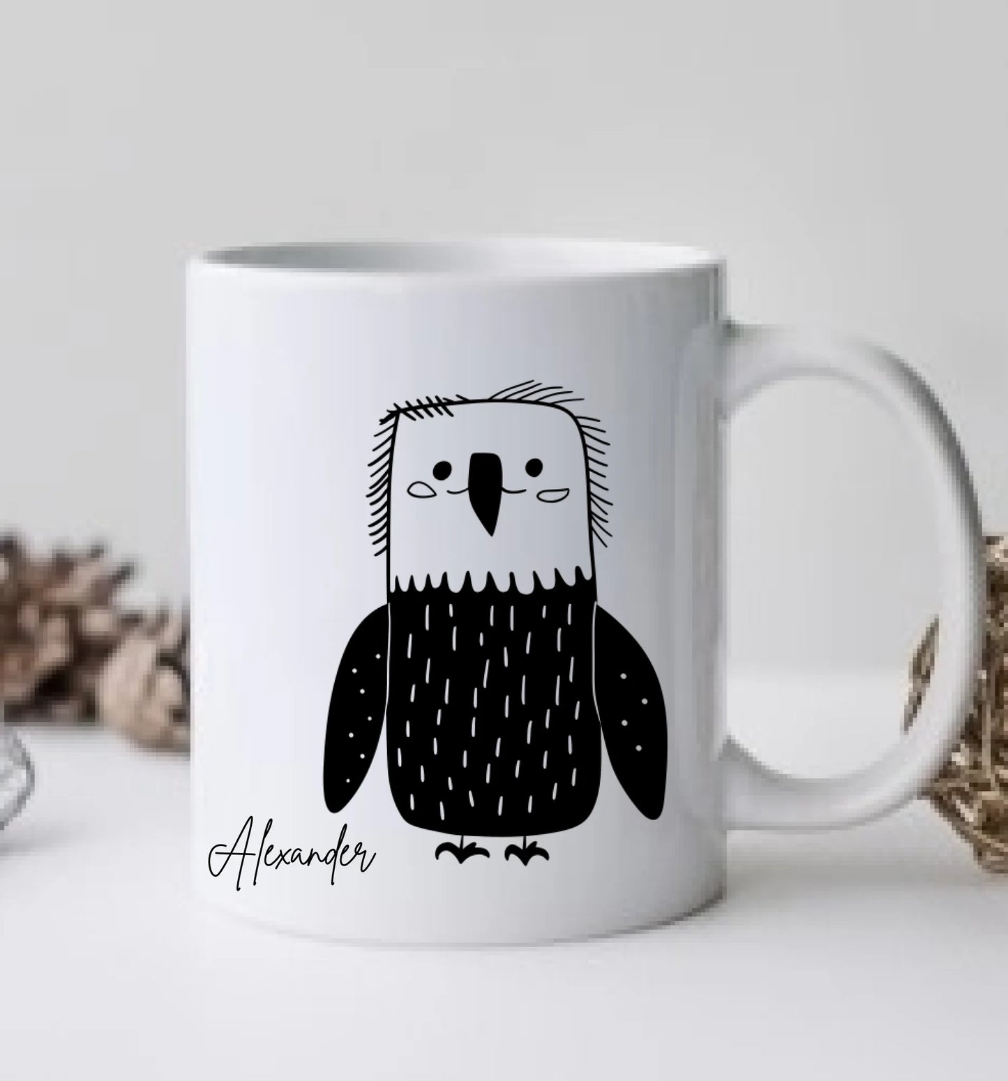 Personalisierte Eagle Tasse mit Name - in der Ruhe liegt die Kraft 2