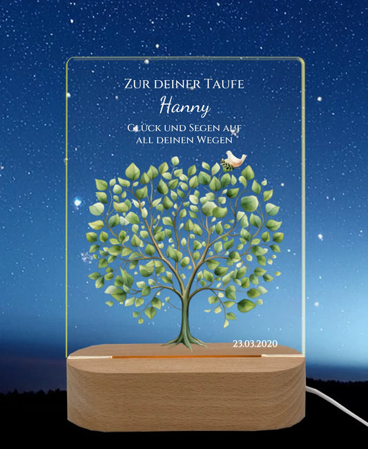 Licht an Nachthimmel