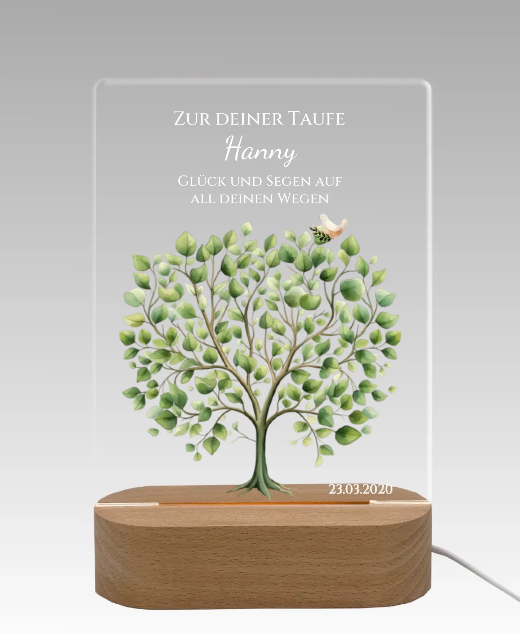 Licht aus - grauer Hintergrund