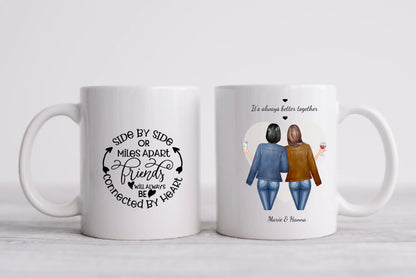 Beste Freundin Tasse personalisiert, Geburtstagsgeschenk Freundin, Familie, Schwester, Kollegin