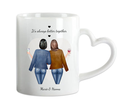 Beste Freundin Tasse personalisiert, Geburtstagsgeschenk Freundin, Familie, Schwester, Kollegin