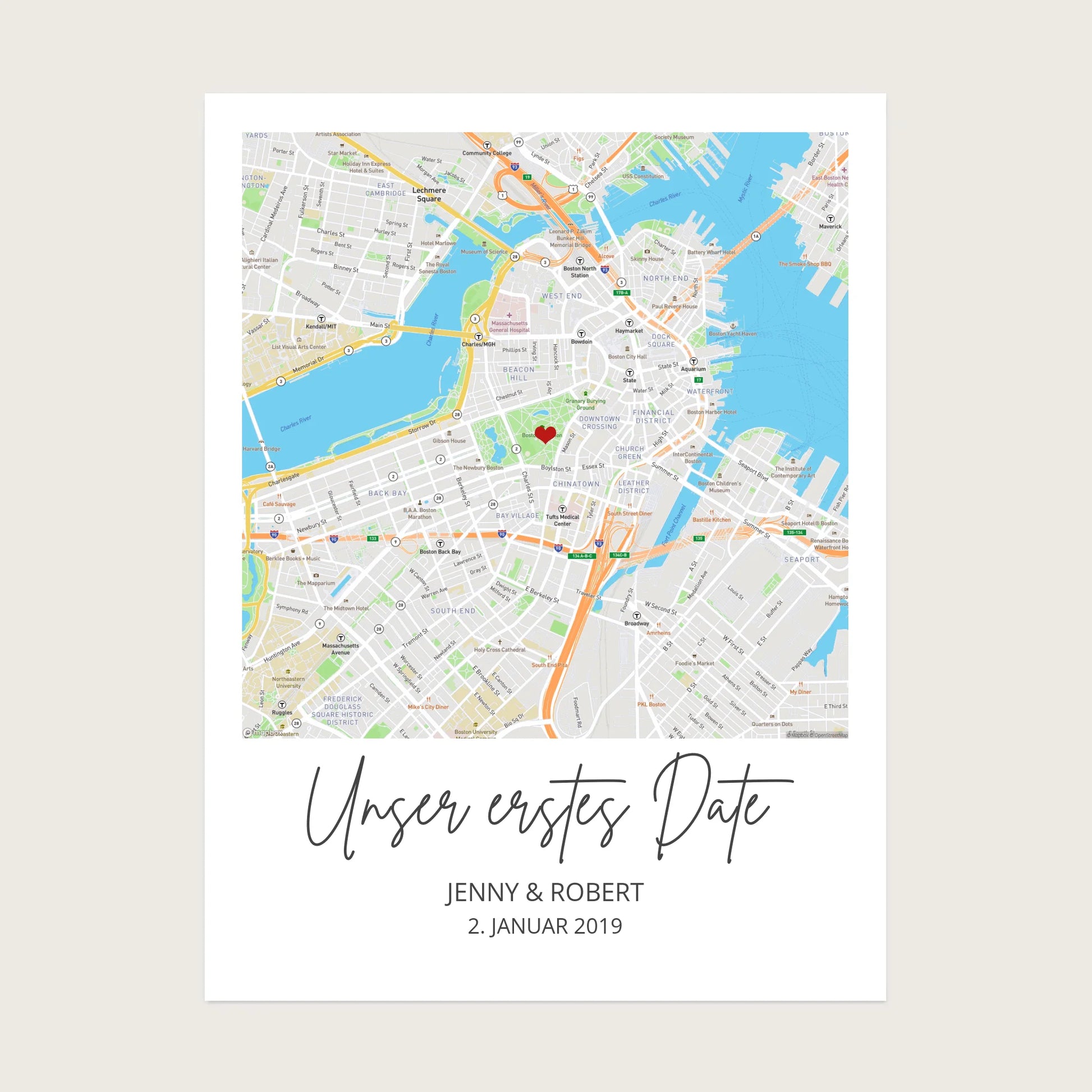 Kennenlernort - Personalisiertes Hochzeitsgeschenk, Geschenk Hochzeitstag, Valetinstag Stadtkarte 3 - Digitale Datei Digitale Datei zum Selberdrucken - kein Poster !!! Digitale Datei zum Selberdrucken - kein Poster 30x40 45x60 60x80 cm