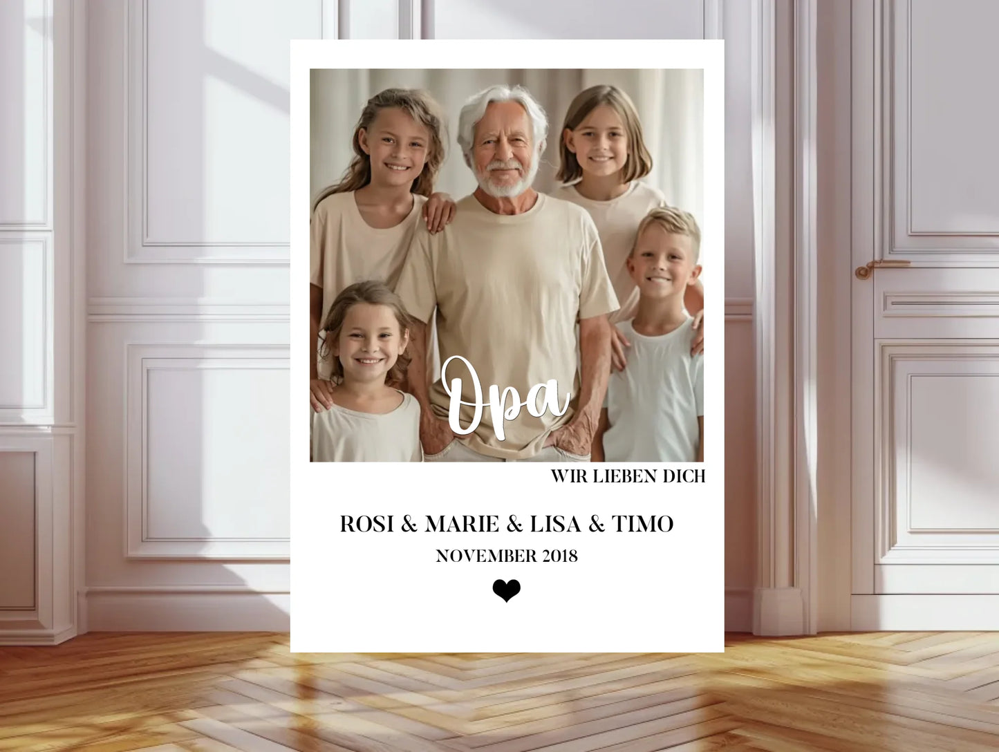 "Opa" Personalisiertes Fotoposter Geschenk- Geburtstagsgeschenk - Weihnachtsgeschenk - Digitale Datei