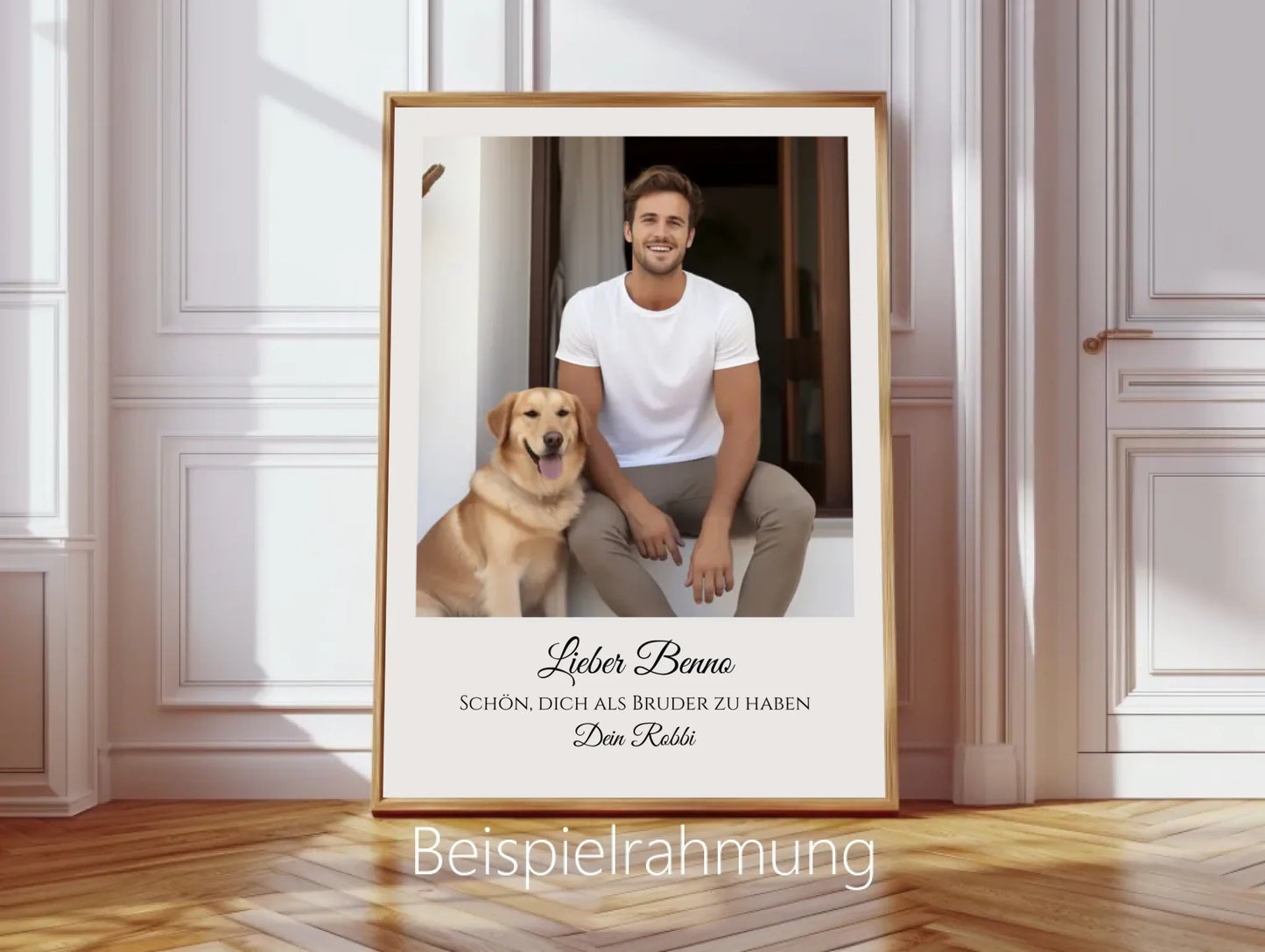 "Bruder" Personalisiertes Fotoposter Geschenk- Geburtstagsgeschenk - Weihnachtsgeschenk - Digitale Datei