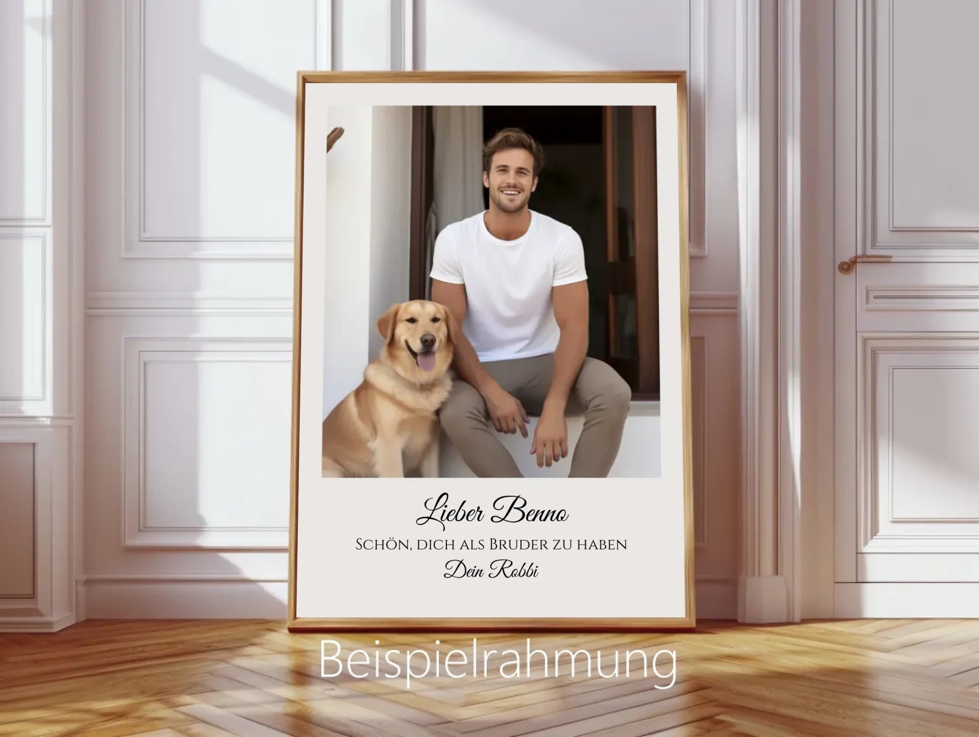 "Bruder" Personalisiertes Fotoposter Geschenk- Geburtstagsgeschenk - Weihnachtsgeschenk - Digitale Datei