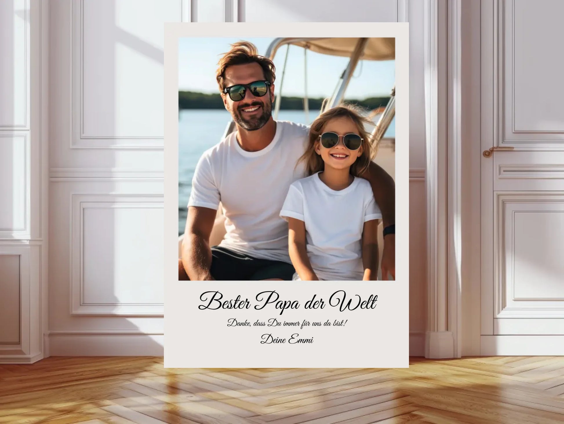 "Papa" Personalisiertes Fotoposter Geschenk- Geburtstagsgeschenk - Vatertagsgeschenk - Weihnachtsgeschenk - Digitale Datei