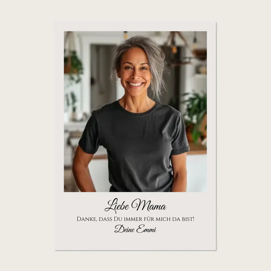 "Mama" Personalisiertes Foto Poster Geschenk- Geburtstagsgeschenk - Muttertag - Weihnachtsgeschenk - Digitale Datei Digitale Datei zum Selberdrucken - kein Poster !!! Digitale Datei zum Selberdrucken - kein Poster 30x40 45x60 60x80 cm
