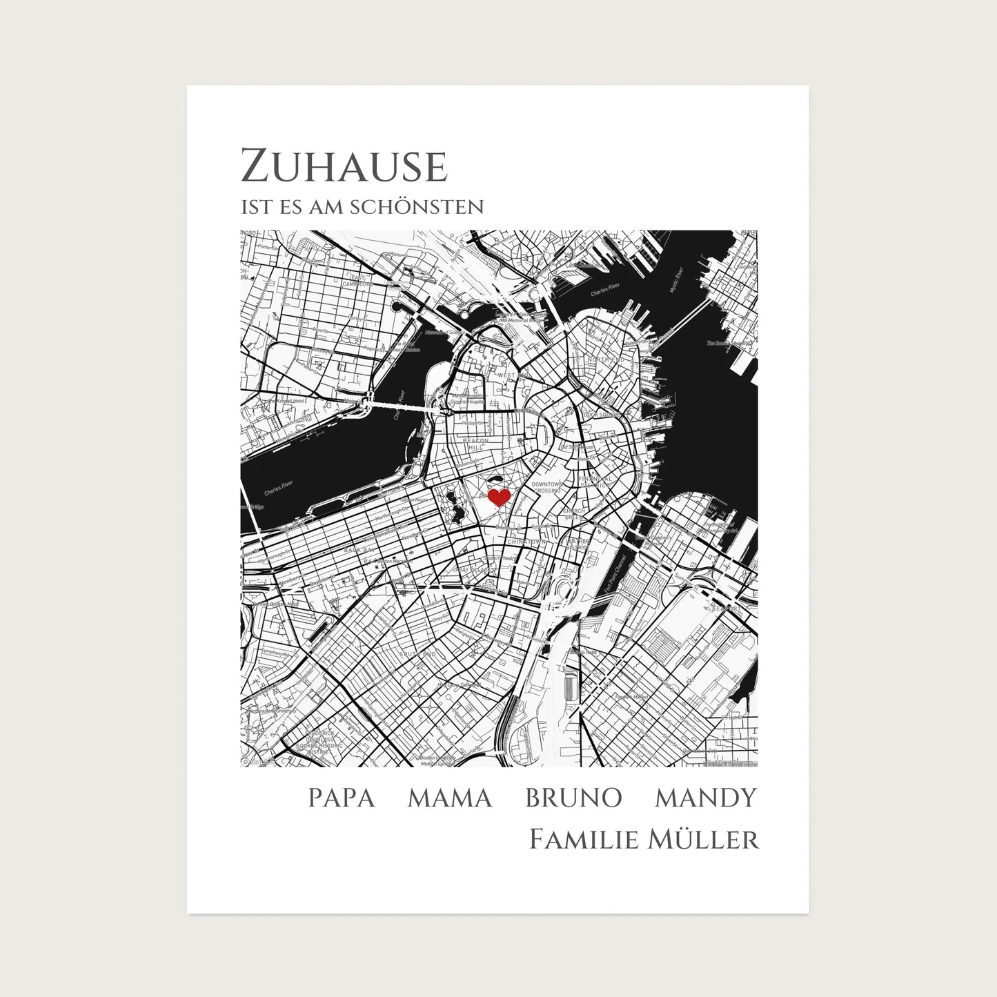 Personalisiertes "Zuhause" Koordinaten Poster Geschenk - digitale Datei Digitale Datei zum Selberdrucken - kein Poster !!! Digitale Datei zum Selberdrucken - kein Poster 30x40 45x60 60x80 cm