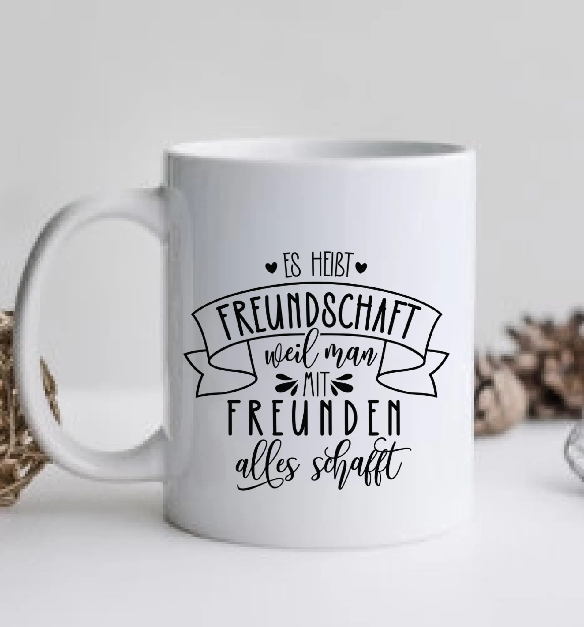 Personalisierte Tasse Geschenk beste Freundin - 2 Beste Freundinnen Geburtstagsgeschenk