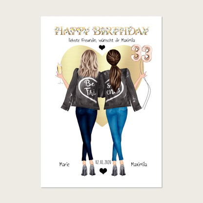 Geburtstagsgeschenk 25. Geburtstag Freundin Bild, Geschenk Schwester, Mama, Kollegin - gift for your bestie Poster Poster