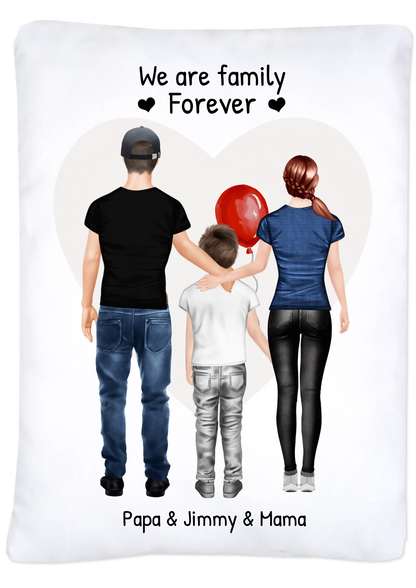 Personalisiertes Geschenk Bettwäsche für Familie, Mama, Papa, Kind Personalisierte Bettwäsche Default 200x140 80x80 Set