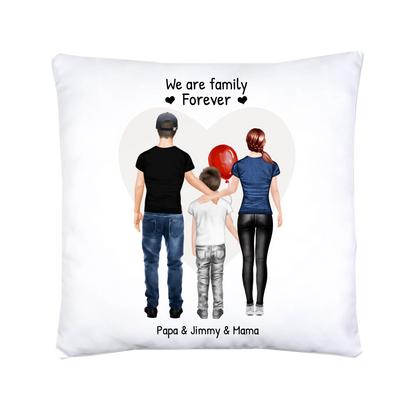 Personalisiertes Geschenk Bettwäsche für Familie, Mama, Papa, Kind Personalisierte Bettwäsche Default 80x80 Kopfkissen