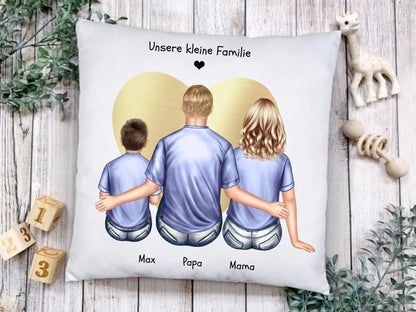 Personalisiertes Kissen Vatertag, Muttertag, Geschenk Papa, Geschenk Mama, Geburtstagsgeschenk Eltern , 1 Kind