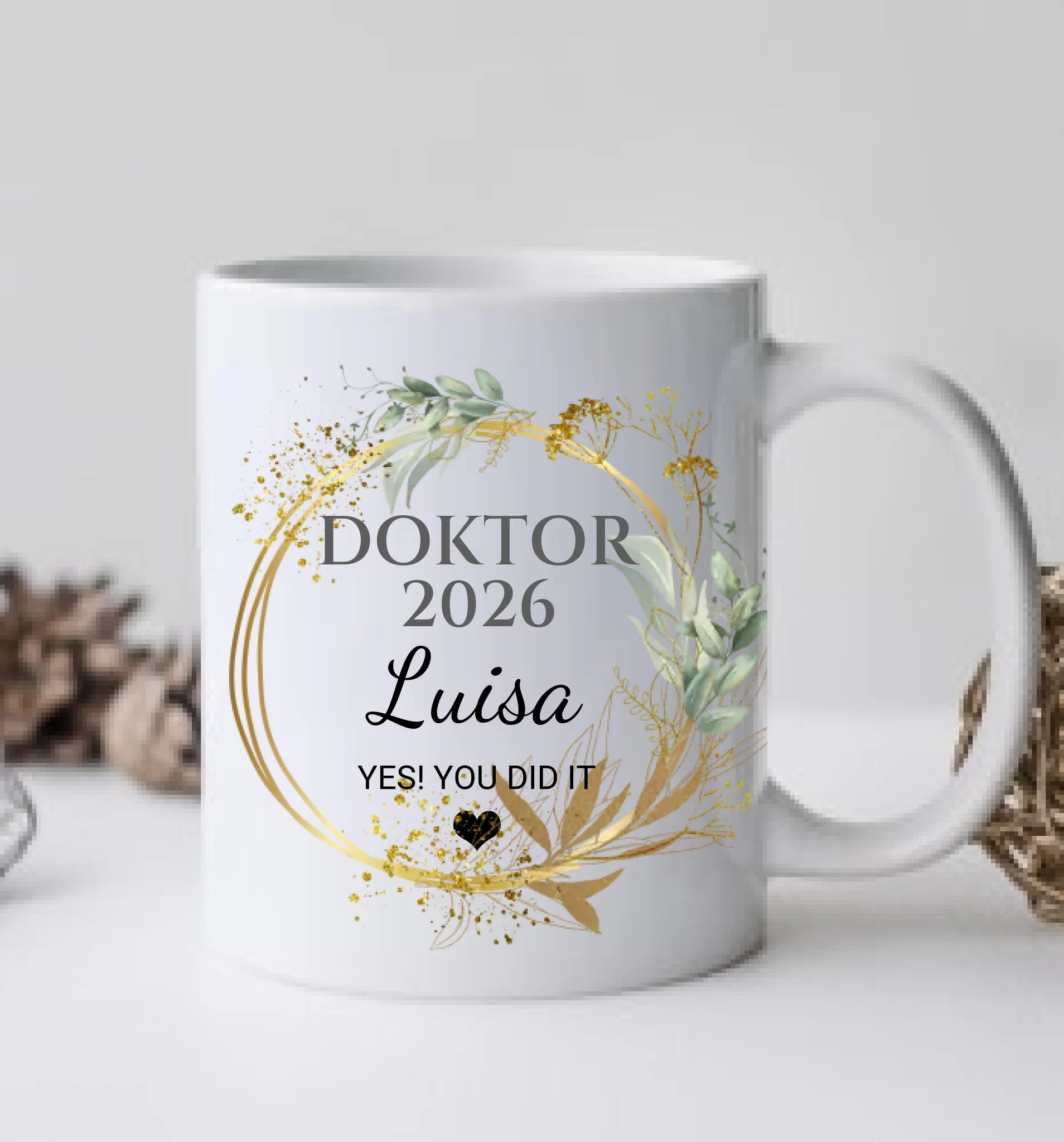 DOKTOR Personalisierte Tasse Geschenk -Abschlussgeschenk kaufen