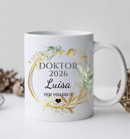 DOKTOR Personalisierte Tasse Geschenk -Abschlussgeschenk kaufen