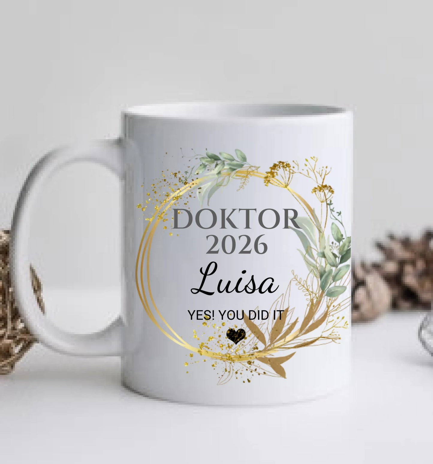 DOKTOR Personalisierte Tasse Geschenk -Abschlussgeschenk kaufen