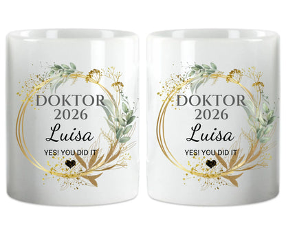 DOKTOR Personalisierte Tasse Geschenk -Abschlussgeschenk kaufen Herzhenkeltasse Default Mug Classic - Panorama