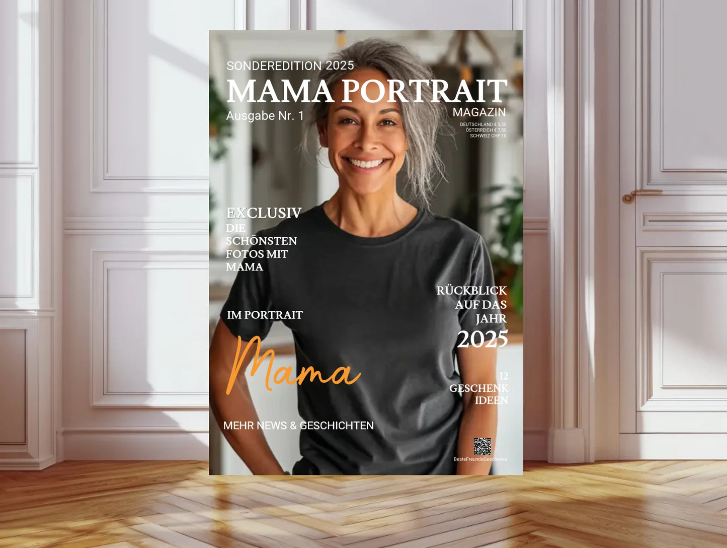 Personalisiertes Magazine Cover "MAMA PORTRAIT" Zeitschrift Titelblatt - Fotoposter Geschenk Mutter - digitale Datei