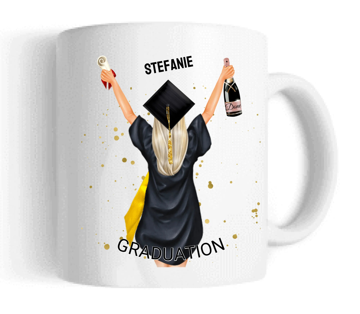 Personalisierte Tasse Schulabschluß, Geschenk Bachelor, Geschenk Master, Geschenk Doktor, Promotion Geschenk Tasse, Abitur, Abi, Ausbildung