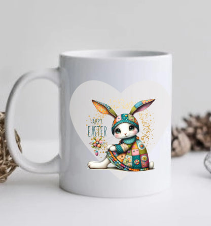 Ostergeschenk - personalisierte Tasse mit Osterhasen-Motiv, Name und Text