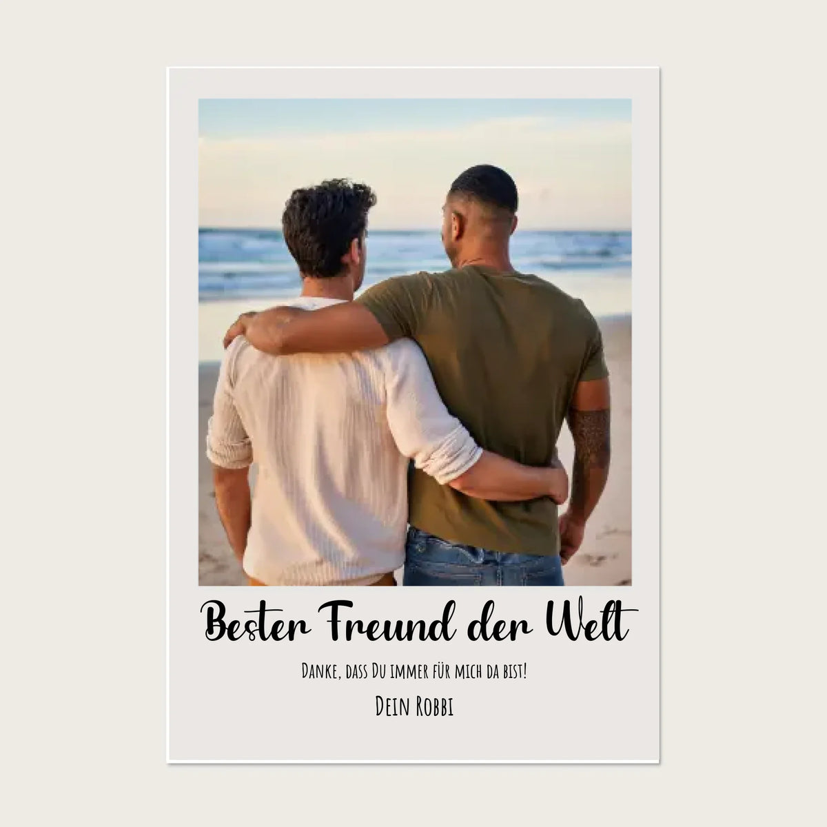 Beste Freunde Fotoposter Geschenk mit eigenem Bild - perfektes Geburtstagsgeschenk Poster Poster