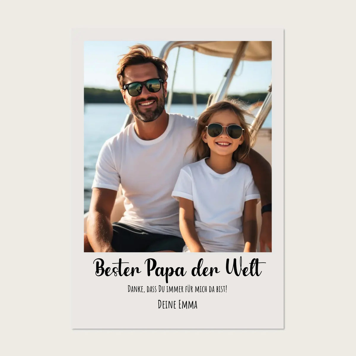 "Papa" Personalisiertes Fotoposter Geschenk - zum Geburtstag & Vatertag - Digitale Datei Digitale Datei zum Selberdrucken - kein Poster !!! Digitale Datei zum Selberdrucken - kein Poster 30x40 45x60 60x80 cm