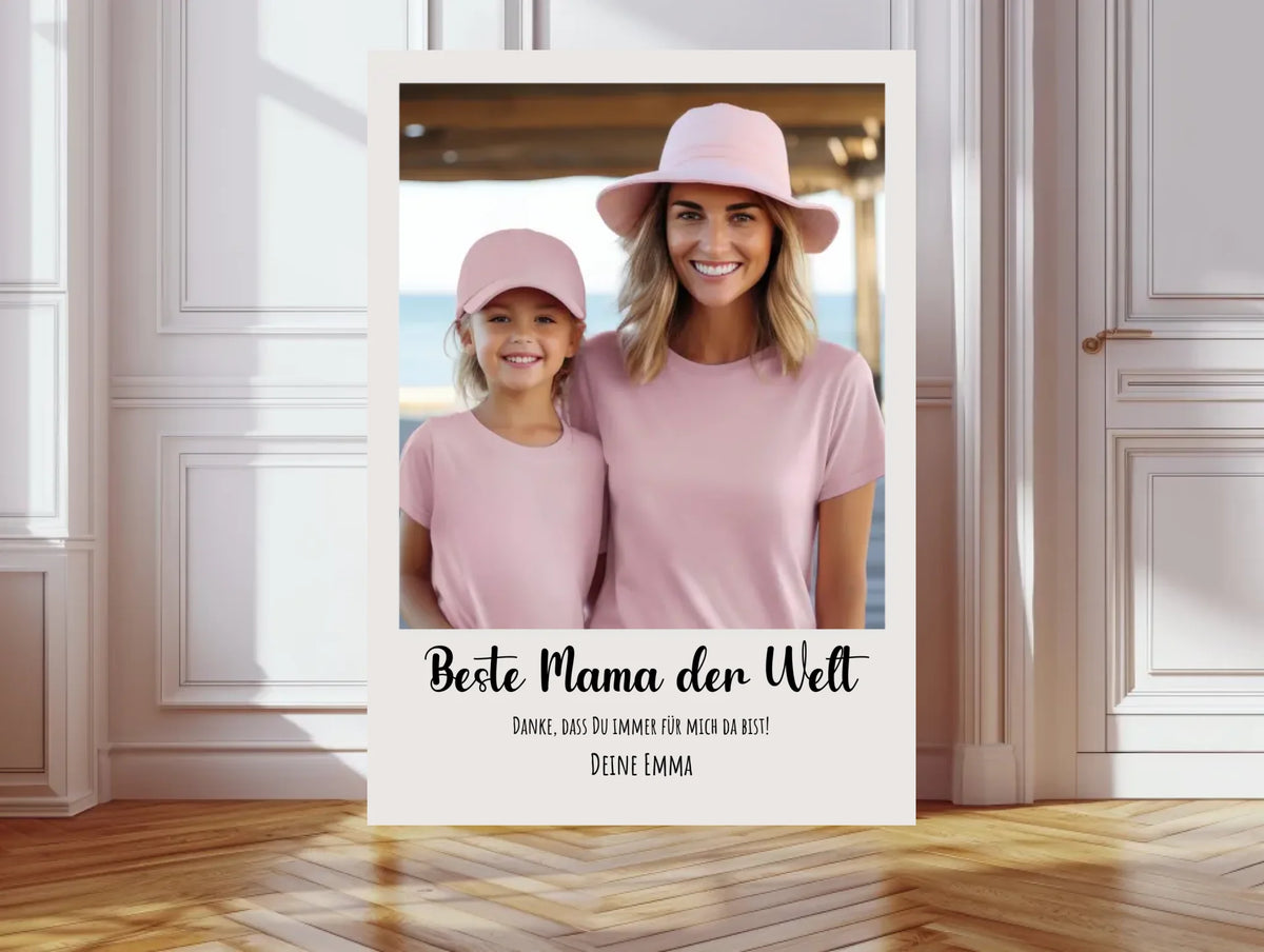 "Mama" Personalisiertes Fotoposter Geschenk- Geburtstagsgeschenk - Muttertag - Weihnachtsgeschenk - Digitale Datei