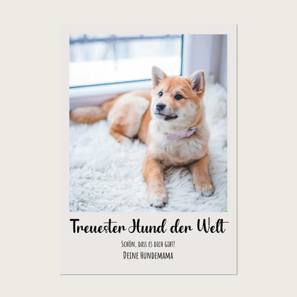 Personalisiertes Hundeposter Portrait - Geschenk Hundebesitzer Geburtstagsgeschenk - Digitale Datei Digitale Datei zum Selberdrucken - kein Poster !!! Digitale Datei zum Selberdrucken - kein Poster 30x40 45x60 60x80 cm