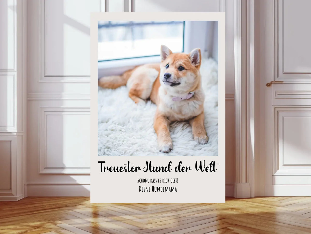 Personalisiertes Hundeposter Portrait - Geschenk Hundebesitzer Geburtstagsgeschenk - Digitale Datei