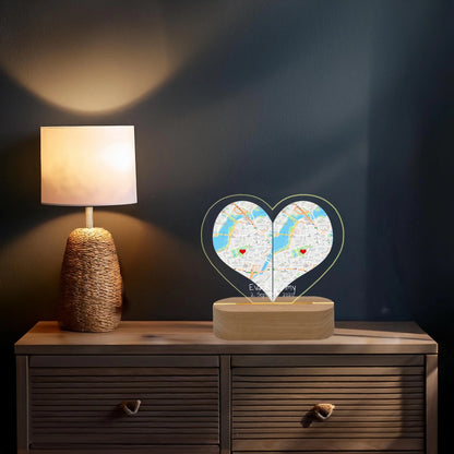 Personalisiertes Hochzeitsgeschenk für das Brautpaar - LED-Deko-Licht
