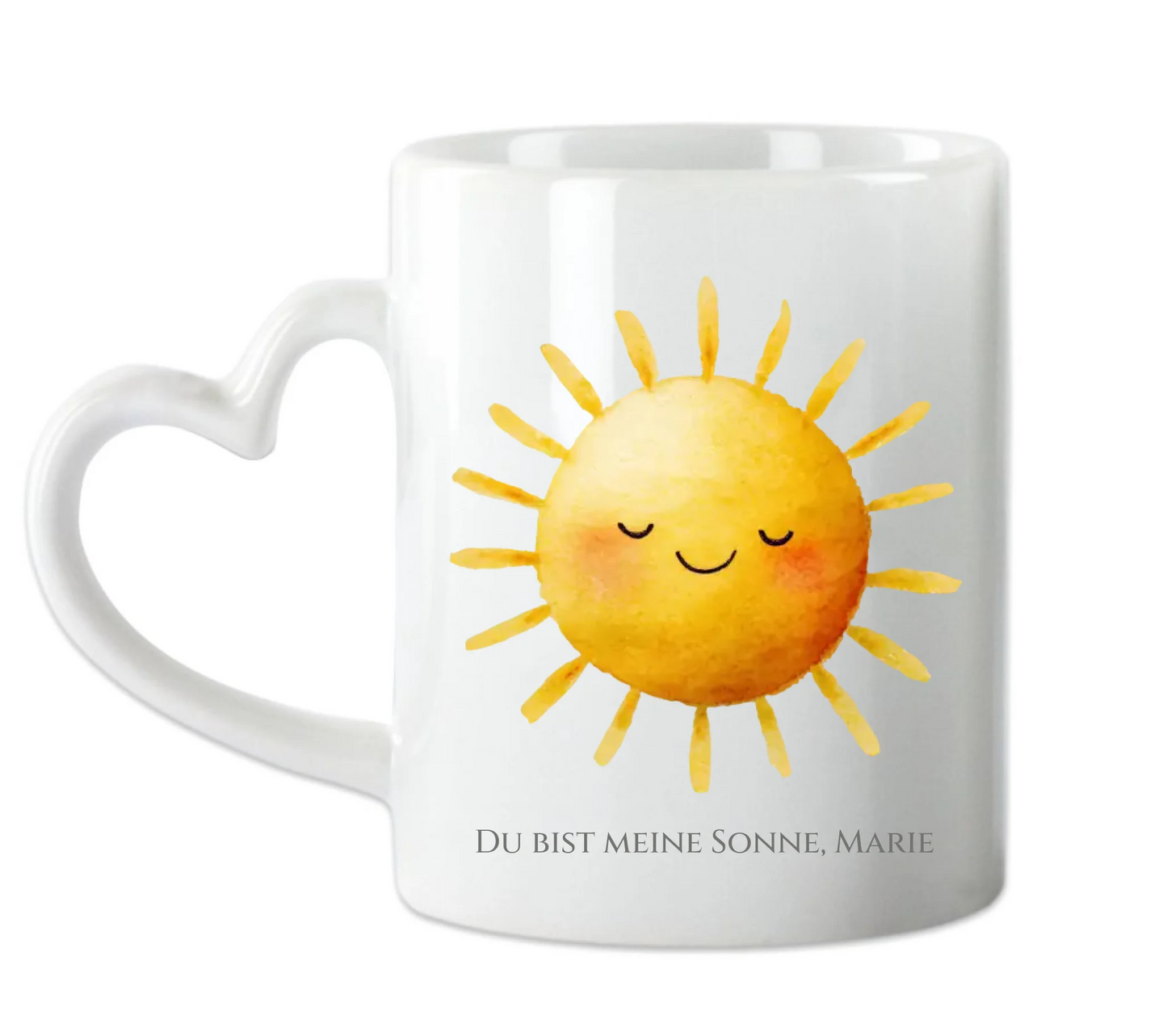 Personalisierte Tasse Geschenk - Du bist meine Sonne mit Namen